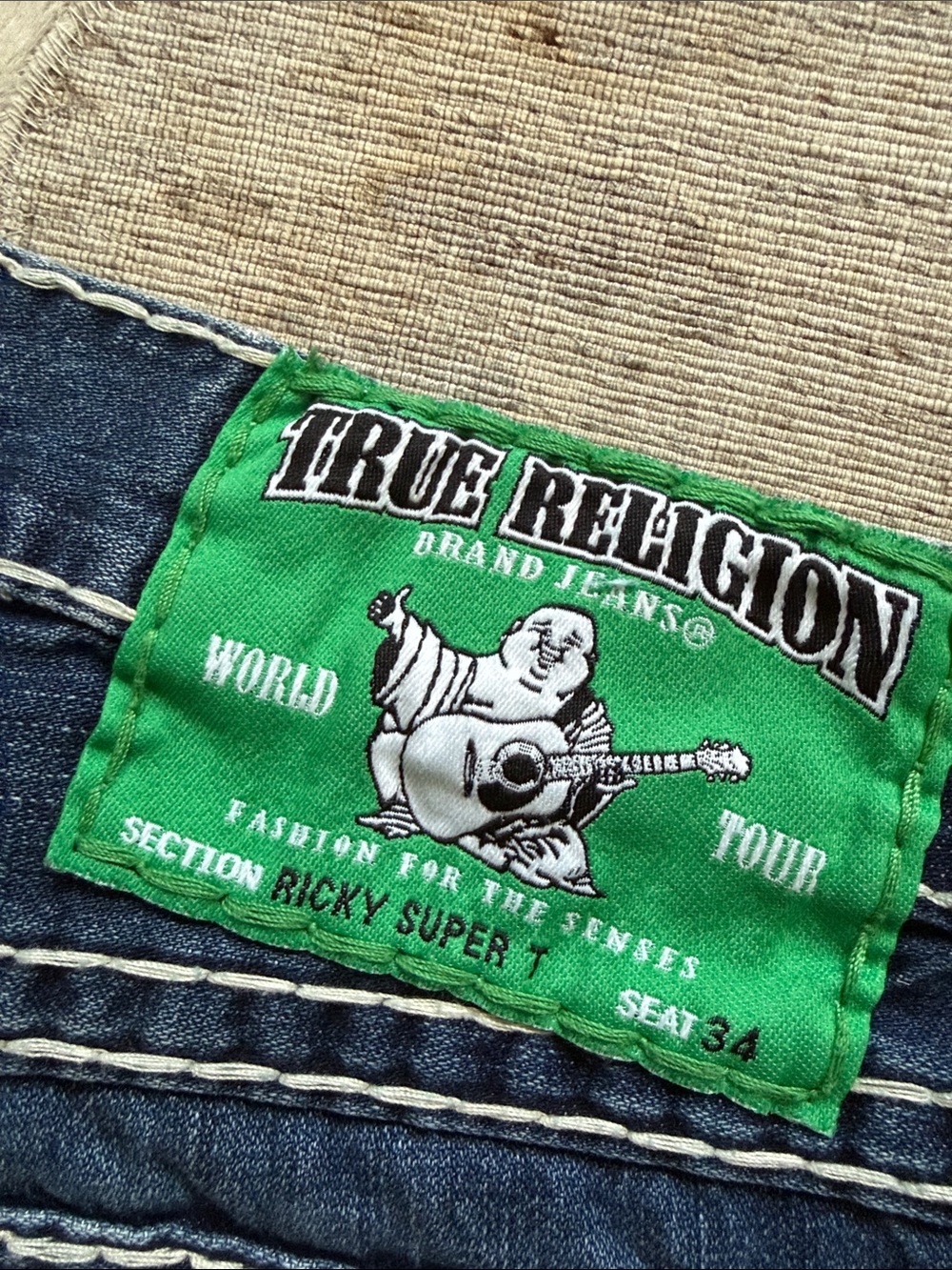 True Religion Men’s Size 30 Straight Flap Jeans - Picture 4 of 4